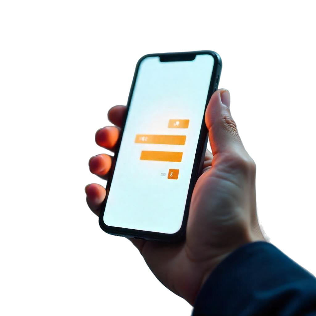 Mano sosteniendo un celular